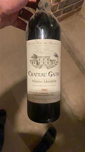 Bordeaux Pessac-Léognan Château Gazin 1988