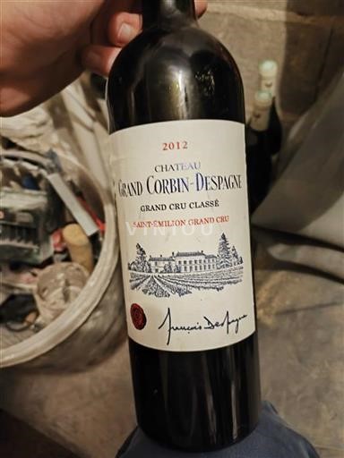 Bordeaux Saint-Émilion Grand Cru Classé Château Grand Corbin-Despagne 2012