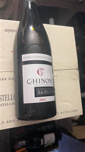 Vallée de la Loire Chinon Pierre & Bertrand Couly La Haute Olive 2016