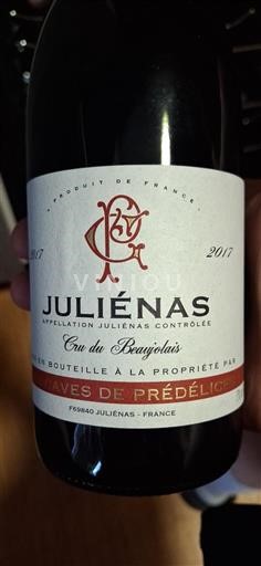 Beaujolais Juliénas Cave des producteurs de Juliénas 2017