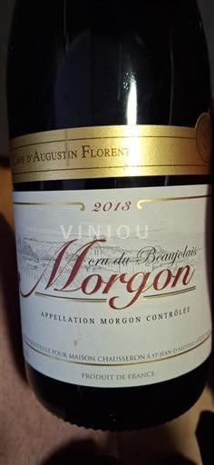 Beaujolais Morgon Cave Augustin Florent 2013