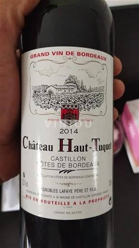 Bordeaux Castillon-côtes-de-bordeaux Château Haut-Tuquet 2014