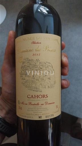 Sud-Ovest Cahors Domaine Prince Sélection 2015