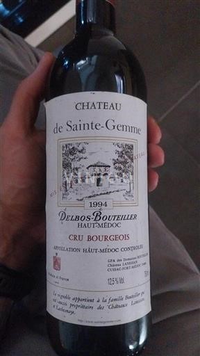 Bordeaux Haut-Médoc Cru Bourgeois Château Sainte-Gemme 1994