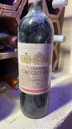 Bordeaux Pauillac Grand Cru Croizet-Bages 2016