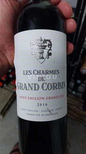 Bordeaux Saint-Émilion Grand Cru Grand Corbin Les Charmes 2016