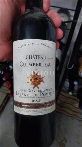 Bordéus Lalande-de-Pomerol Château Guimberteau Grave de Laborde 2013
