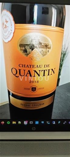 Bordeaux Pessac-Léognan Château Quantin 2018