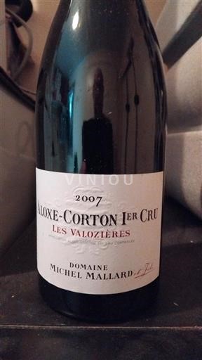 Borgoña No especificado Premier Cru Domaine Michel Mallard et Fils Les Valozières 2007