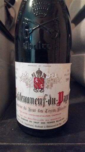 Rhônedalen Châteauneuf-du-Pape Domaine Haut des Terres Blanches 1989