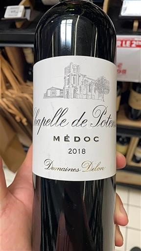 Bordeaux Médoc Château Potensac Chapelle de Potensac 2018