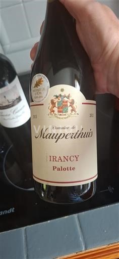 Bourgogne Irancy Domaine Mauperthuis Palotte 2013