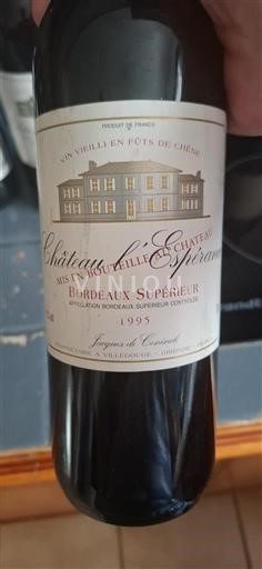 Bordeaux Bordeaux supérieur Château L'Espérance 1995