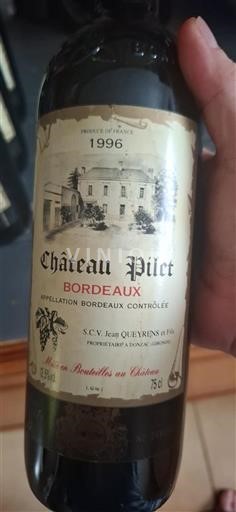 Bordeaux Château Pilet 1996