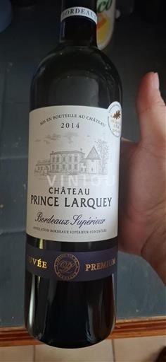 Bordeaux Bordeaux Supérieur Château Prince Larquey Premium 2014