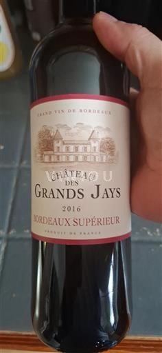 Bordeaux Bordeaux Supérieur Château Des Grands Jays 2016