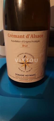 Alsasko Crémant d'Alsace Domaine Heywang Neročník