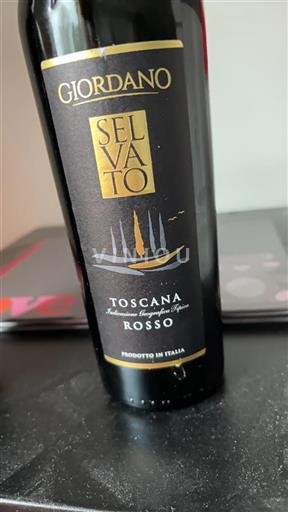Vin Rouge sec Selvato Giordano Non millésimé Italie Toscane