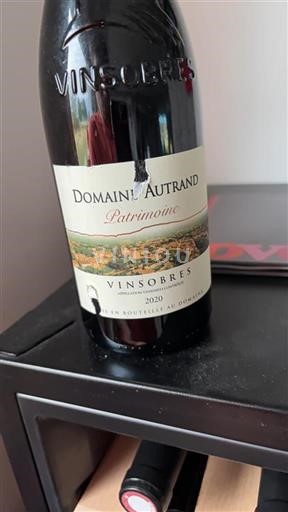 Údolí Rhôny Vinsobres Domaine Autrand Patrimoine 2020