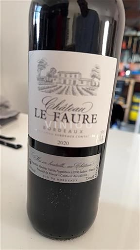 Bordeaux Château Le Faure 2020