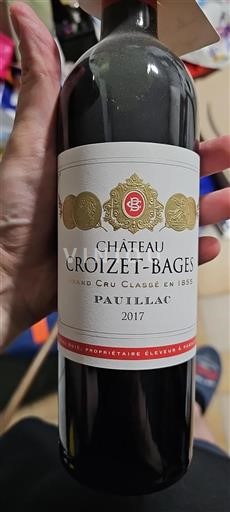 Bordeaux Pauillac Grand Cru Château Croizet-Bages 2017