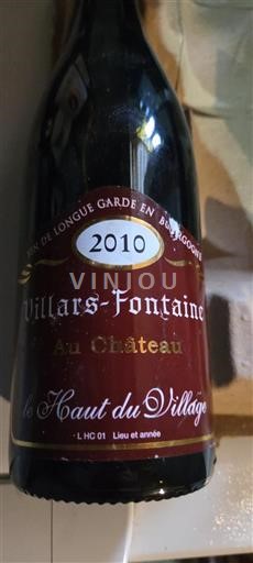 Bourgondië Niet gespecificeerd Grand Cru Villars-Fontaine Le Haut du Village 2010