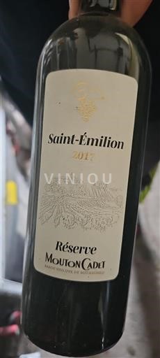 Bordeaux Saint-Émilion Baron Philippe de Rothschild Réserve Mouton Cadet 2017