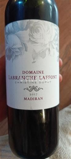 Sud-Ovest Madiran Domaine Labranche Laffont 2017