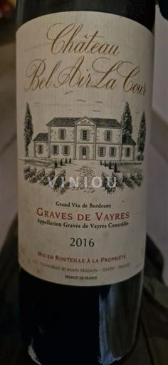 Bordeaux Graves-de-vayres Château Bel Air La Cour 2016