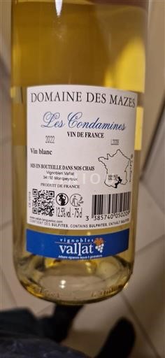 Languedoc Unspecified Domaine Des Mazes Les Condamines 2022