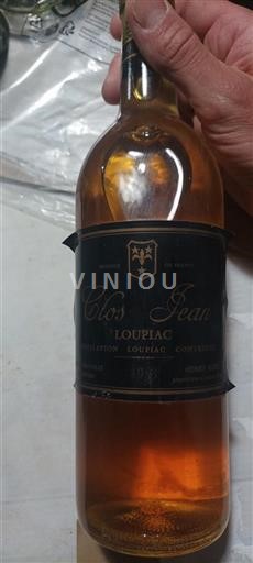 Bordeaux Loupiac Clos Jean 1983