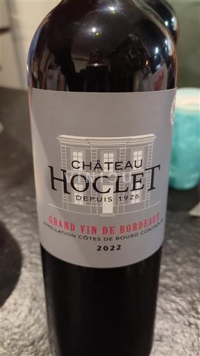 Bordeaux Côtes-de-bourg Château Hoclet 2022