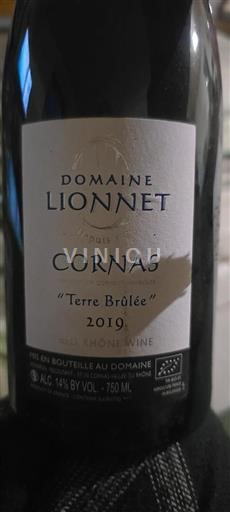 Rhône Valley Cornas Domaine Lionnet Terre Brûlée 2019