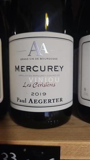 Burgundija Mercurey Paul Aegerter Les Cerisières 2019