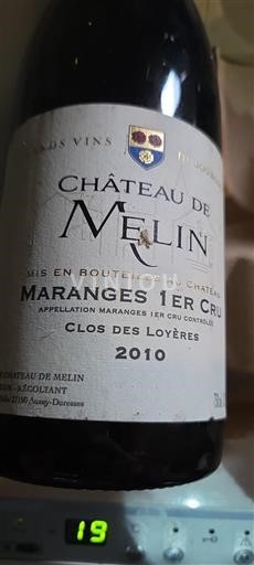 Burgundsko Nespecifikováno Premier Cru Château Melin Clos des Loyères 2010