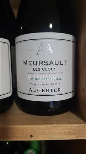 Burgundy Meursault Aegerter Les Clous Réserve Personnelle Non-Vintage