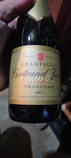 Vin Effervescent Blanc brut Tradition Bertrand Jorez Non millésimé France Champagne