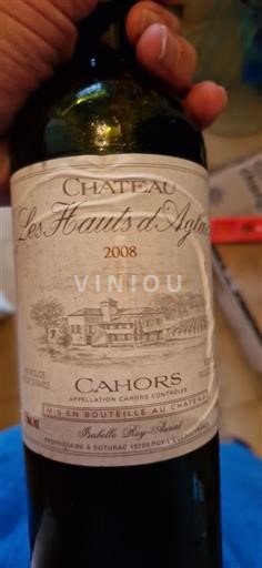 Sydväst Cahors Château Les Hauts Aglan 2008