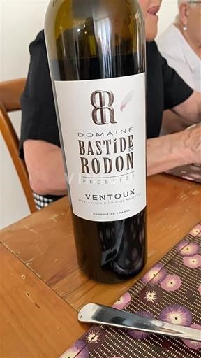 Vale do Ródano Ventoux Domaine Bastide de Rodon Prestige Não Sazonado