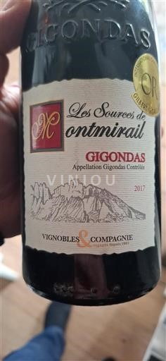 Rona dolina Gigondas Vignobles & Compagnie Les Sources de Montmirail 2017