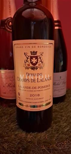 Burdeos Lalande-de-Pomerol Domaine Champs de Lalande 2018