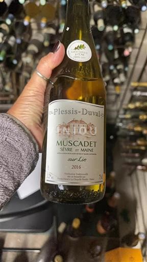 Vallée de la Loire Muscadet-sèvre-et-maine Plessis-Duval 2016