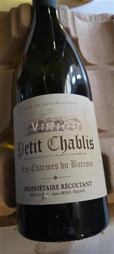 Borgoña Petit-chablis SCEA Le Cru Les Charmes du Barrois Sin añada