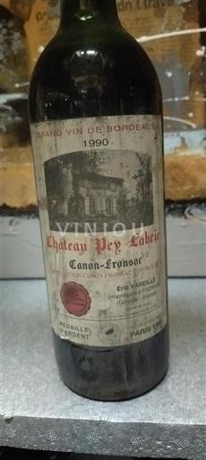 Bordeaux Canon-Fronsac Château Pey Labrie 1990
