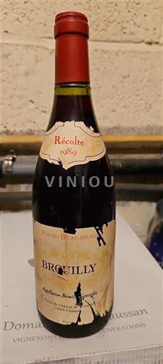 Beaujolais Brouilly Château Caves du des Loges 1989