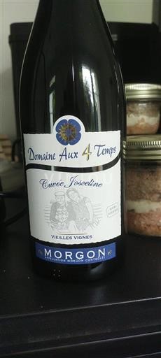 Vin Rouge sec Josceline Domaine Aux 4 Temps Non millésimé France Beaujolais Morgon