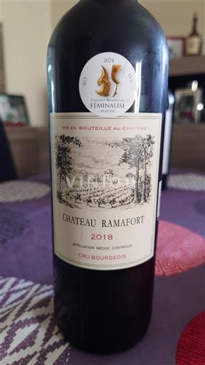 Burdeos Médoc Cru Bourgeois Château Ramafort 2018