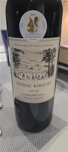 Bordeaux Médoc Cru Bourgeois Château Ramafort 2018