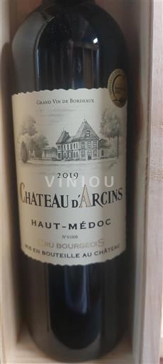 Bordeaux Haut-Médoc Cru Bourgeois Château Arcins 2019