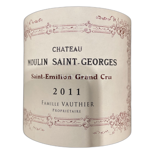 Bordeaux Saint-Émilion Grand Cru Château Moulin Saint-Georges 2011